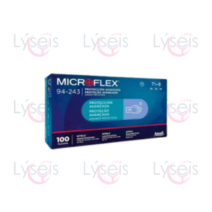 Guante microflex de nitrilo s/polvo 100 pz