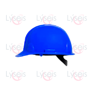 Casco de seguridad azul protección efectiva