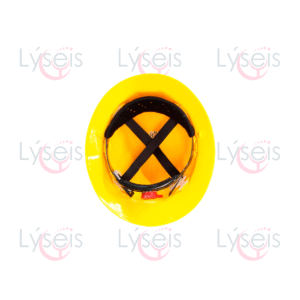 Casco ala ancha ajuste matraca amarillo