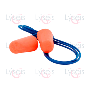 Tapon auditivo desechable color naranja brillante