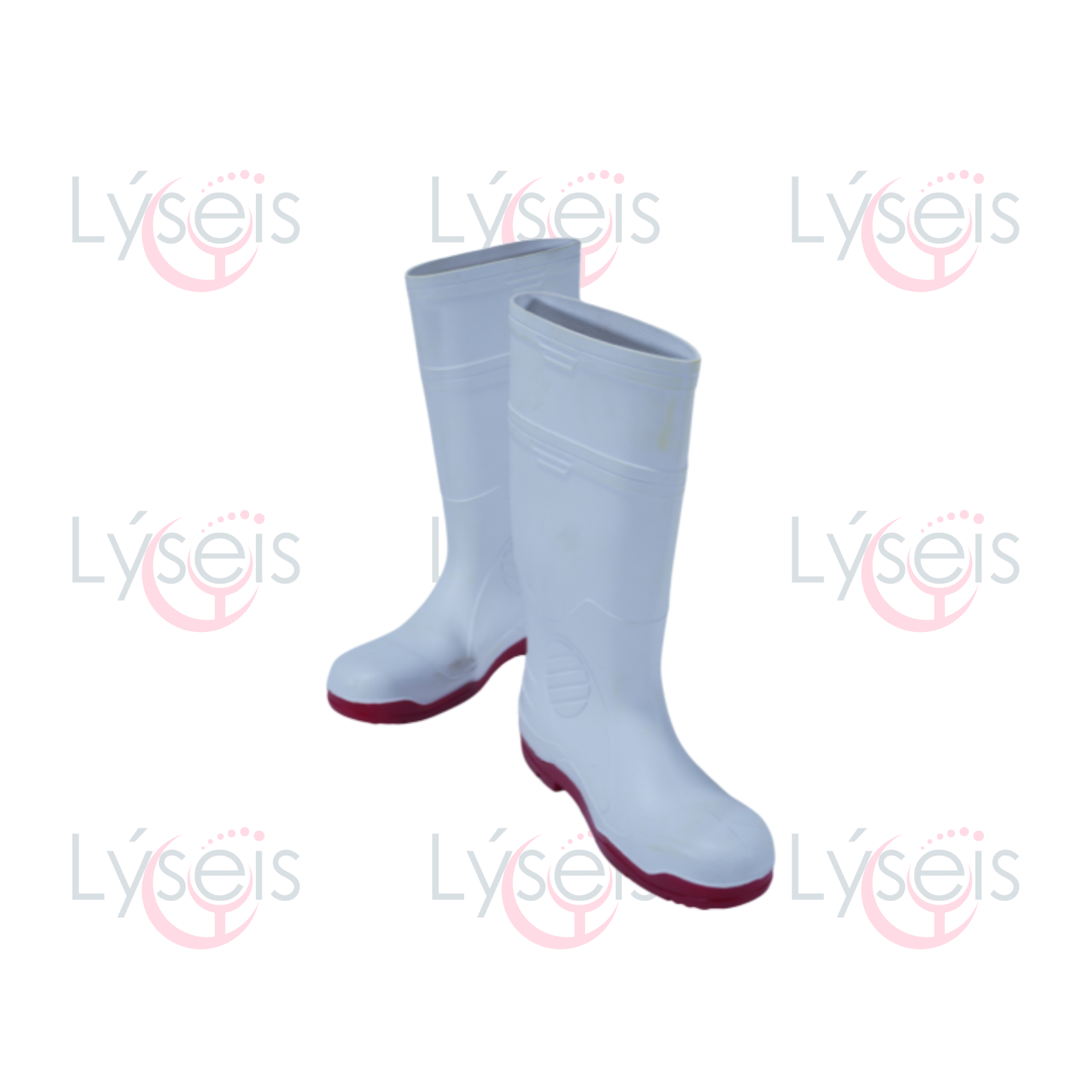 Bota Industrial dri problanca con suela roja