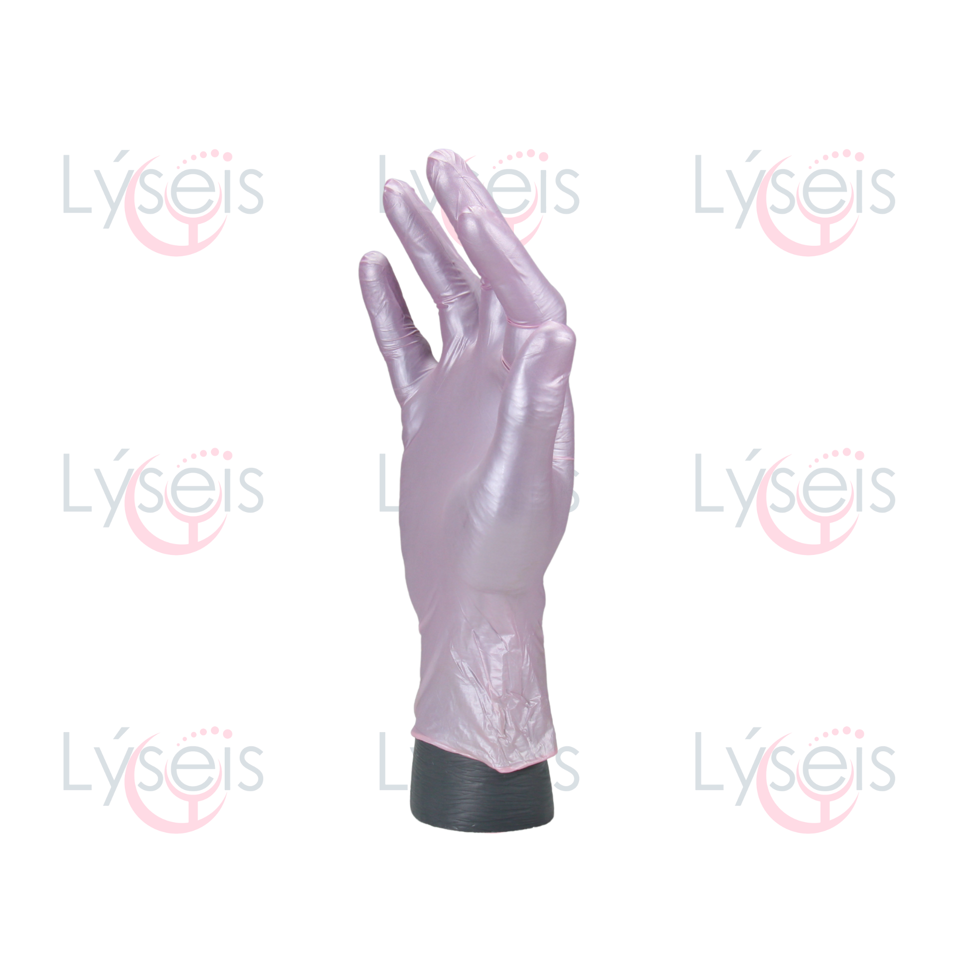 Guantes de nitrilo rosa metálico,Guantes para estética y laboratorios, Guantes Uniseal México