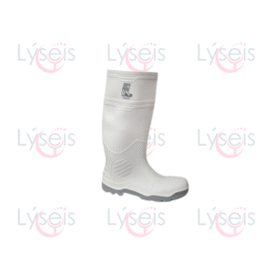 Bota blanca/gris, sin casquillo, PVC, 40 cm DRY PRO DP25027