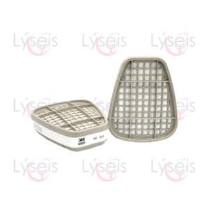 Filtro 3M 6002 vapores ácidos amarillo NIOSH bayoneta par serie 6000